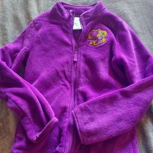 Girls Disney Rapunzel Zippered Fleece